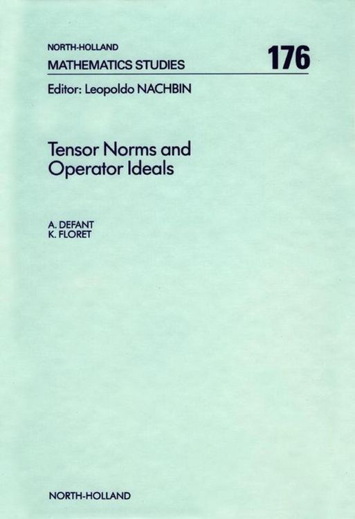 Produktbild: Tensor Norms and Operator Ideals