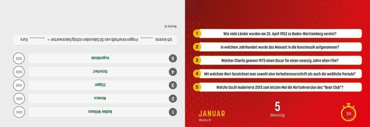 Produktbild: Gefragt Gejagt &ndash; Tagesabrei&szlig;kalender 2027