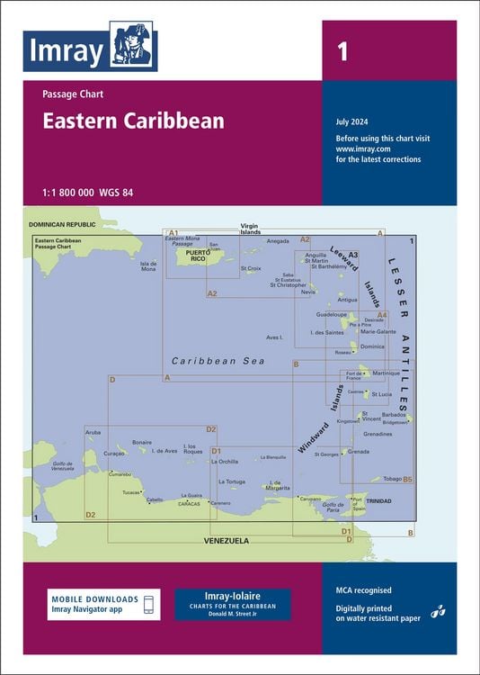 Produktbild: Chart 1 Eastern Caribbean