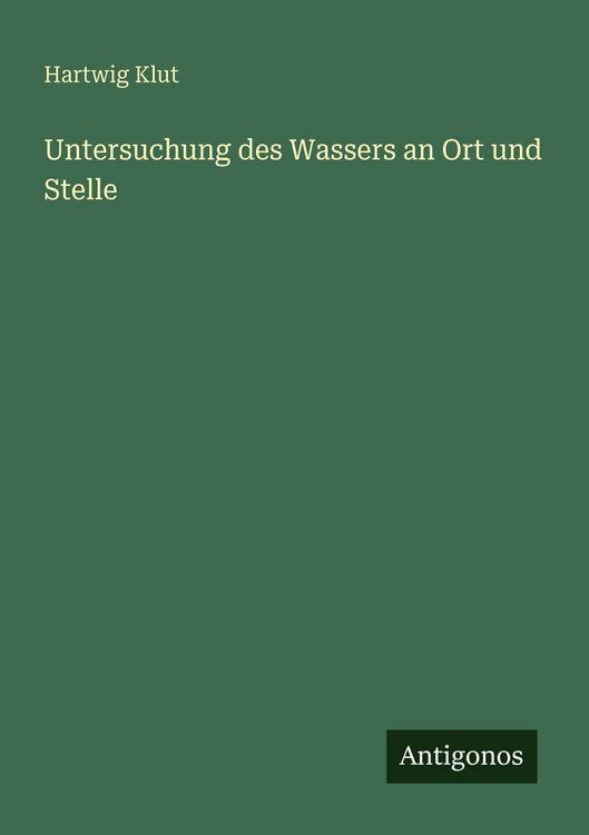 Produktbild: Untersuchung des Wassers an Ort und Stelle