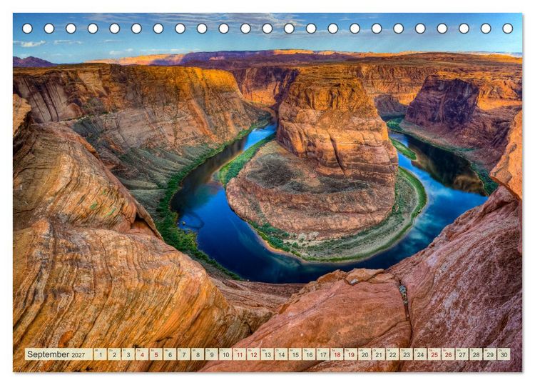 Produktbild: Unterwegs in ARIZONA (Tischkalender 2027 DIN A5 quer), CALVENDO Monatskalender