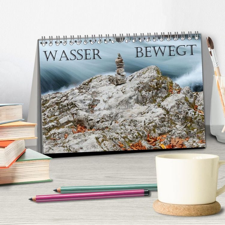 Produktbild: Wasser bewegt - Wasserf&auml;lle und Stromschnellen (Tischkalender 2026 DIN A5 quer), CALVENDO Monatskalender