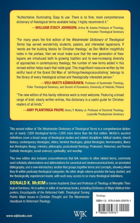 Produktbild: The Westminster Dictionary of Theological Terms, 2nd ed.