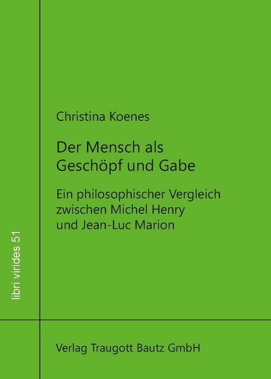 Produktbild: Der Mensch als Gesch&ouml;pf und Gabe