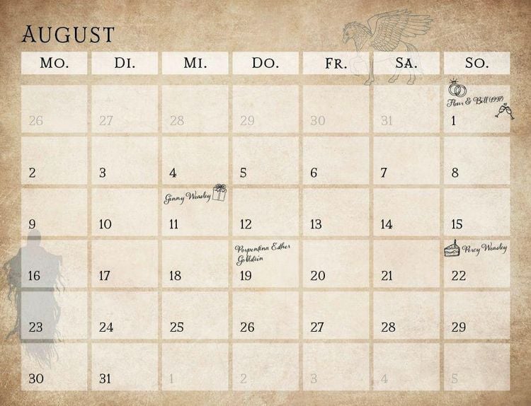 Produktbild: Der inoffizielle K&uuml;chenkalender f&uuml;r Harry Potter Fans 2027