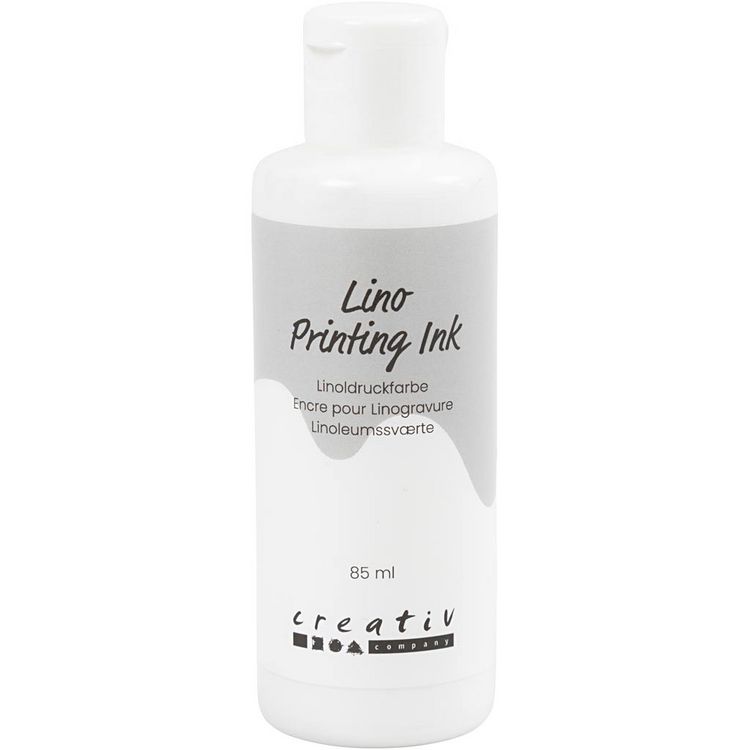 Produktbild: Creativ Company Linoldruckfarbe, Wei&szlig;, 85 ml, 1 Fl&auml;schchen