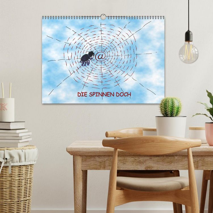 Produktbild: DIE SPINNEN DOCH (Wandkalender 2026 DIN A3 quer), CALVENDO Monatskalender