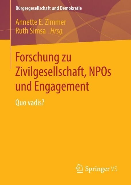 Produktbild: Forschung zu Zivilgesellschaft, NPOs und Engagement