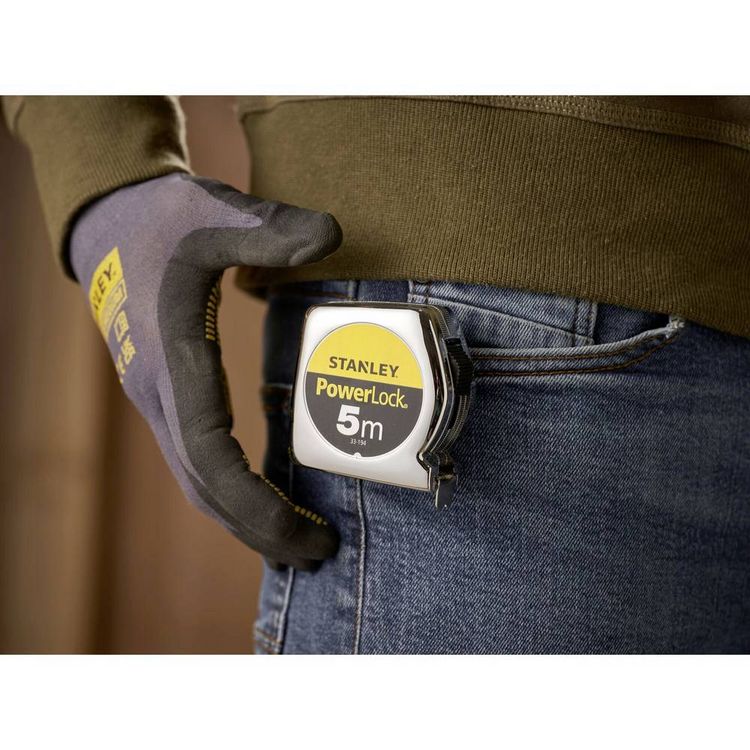 Produktbild: Taschenrollbandma&szlig; PowerLock&reg; L.5m B.19mm mm/cm EG II Ku.Clip lose