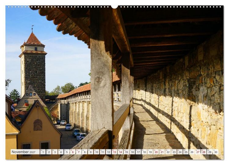 Produktbild: Rothenburg ob der Tauber. Sehensw&uuml;rdigkeiten. (hochwertiger Premium Wandkalender 2027 DIN A2 quer), Kunstdruck in Hochglanz