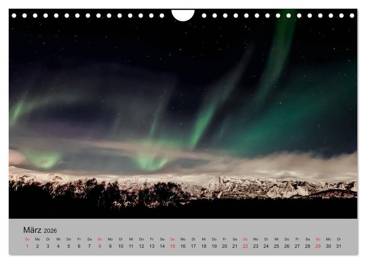 Produktbild: Norwegen - Mythos Nordlichter (Wandkalender 2026 DIN A4 quer), CALVENDO Monatskalender