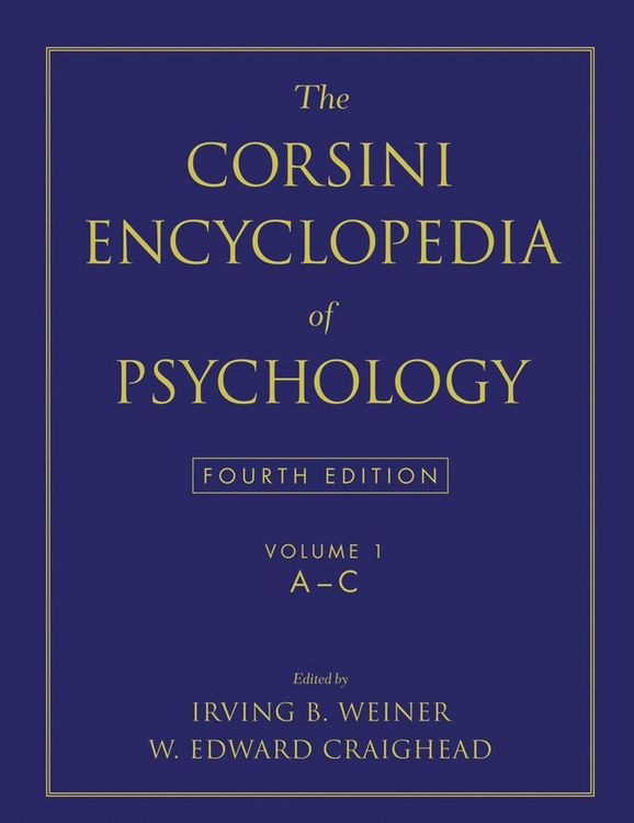Produktbild: The Corsini Encyclopedia of Psychology, Volume 1