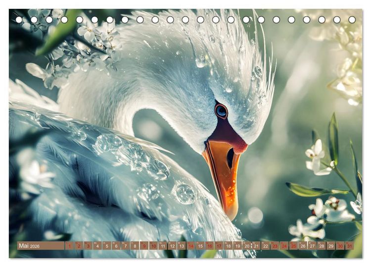 Produktbild: Tierische Balance (Tischkalender 2026 DIN A5 quer), CALVENDO Monatskalender