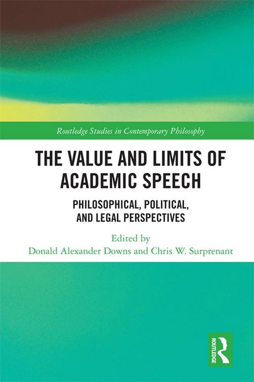 Produktbild: The Value and Limits of Academic Speech