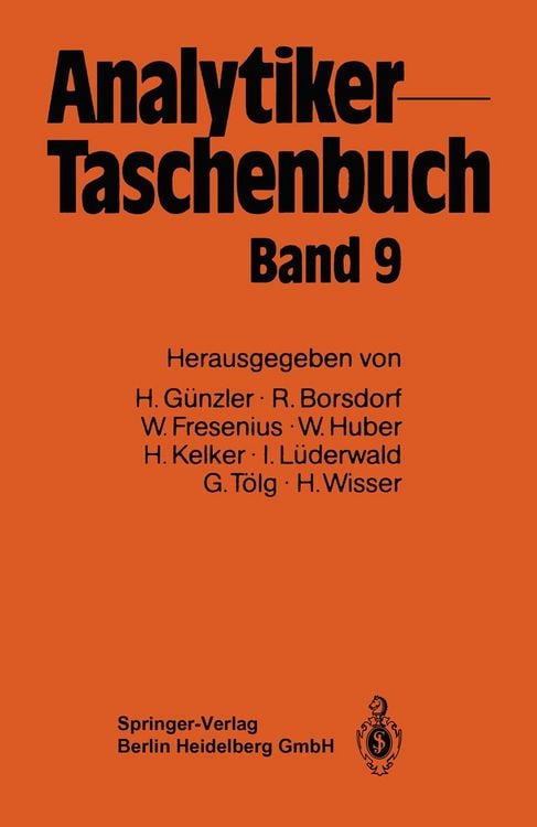 Bild vom Artikel Analytiker-Taschenbuch vom Autor Helmut Günzler