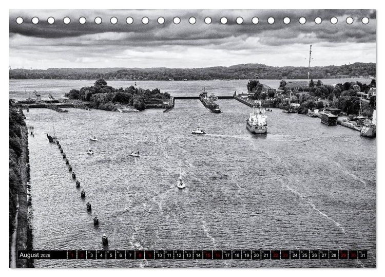 Produktbild: Ein Blick auf Kiel (Tischkalender 2026 DIN A5 quer), CALVENDO Monatskalender