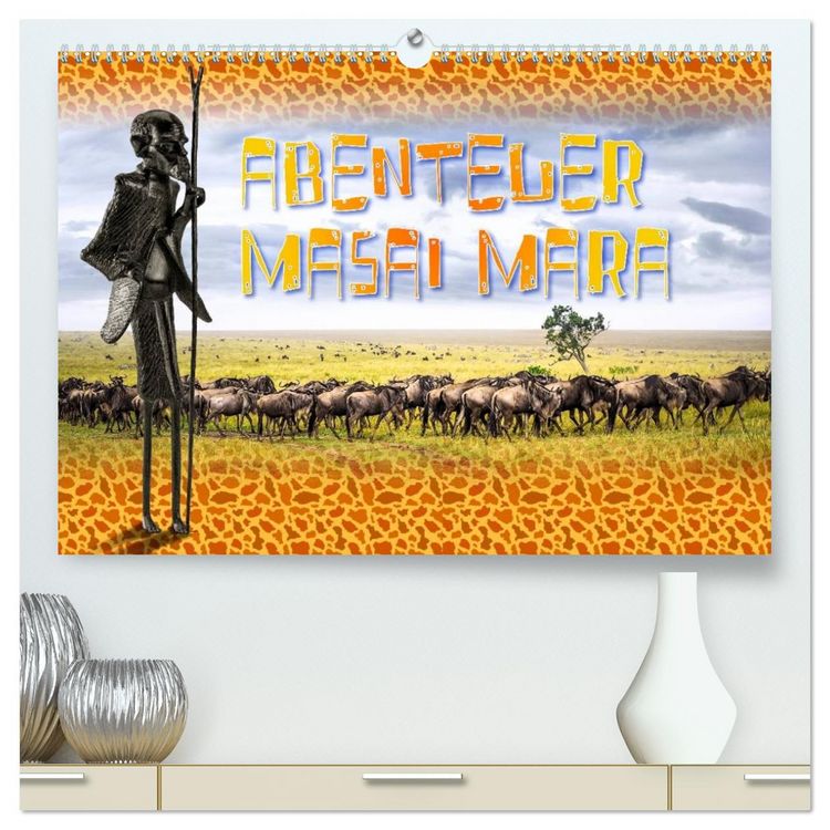 Produktbild: Abenteuer Masai Mara (hochwertiger Premium Wandkalender 2026 DIN A2 quer), Kunstdruck in Hochglanz
