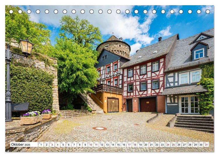 Produktbild: Herrstein - Perle des Hunsr&uuml;cks (Tischkalender 2026 DIN A5 quer), CALVENDO Monatskalender