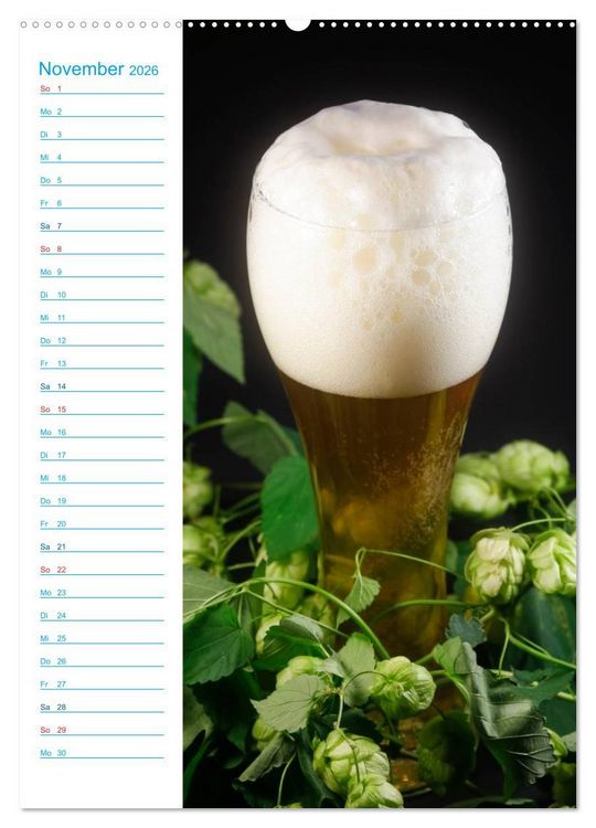 Produktbild: Bier (hochwertiger Premium Wandkalender 2026 DIN A2 hoch), Kunstdruck in Hochglanz