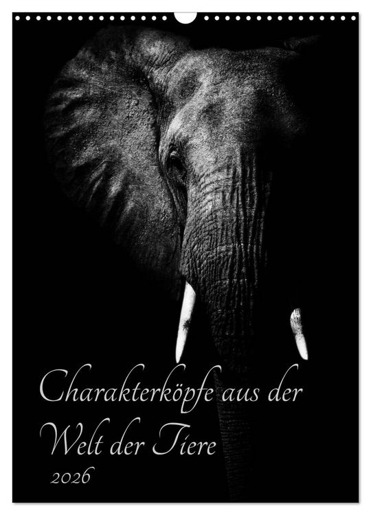 Produktbild: Charakterk&ouml;pfe aus der Welt der Tiere (Wandkalender 2026 DIN A3 hoch), CALVENDO Monatskalender