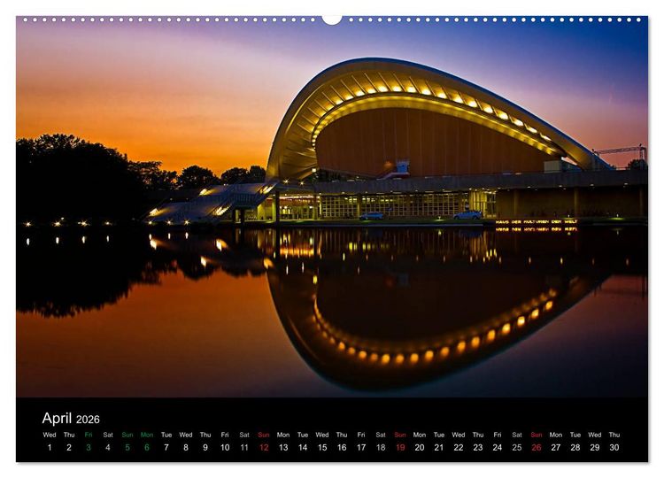 Produktbild: Sunsets of Berlin (High Quality Premium Wall Calendar 2026 DIN A2 landscape),CALVENDO 12 Month Wall Calendar