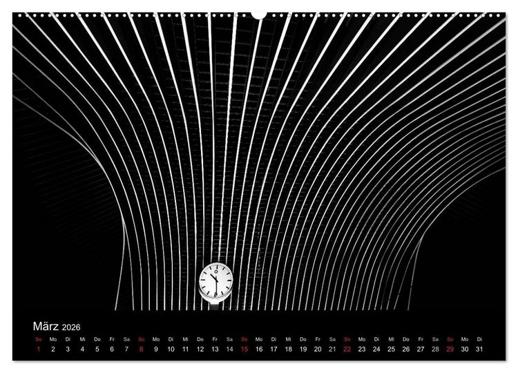 Produktbild: Black-Schwarz-Noir 2026 (Wandkalender 2026 DIN A2 quer), CALVENDO Monatskalender