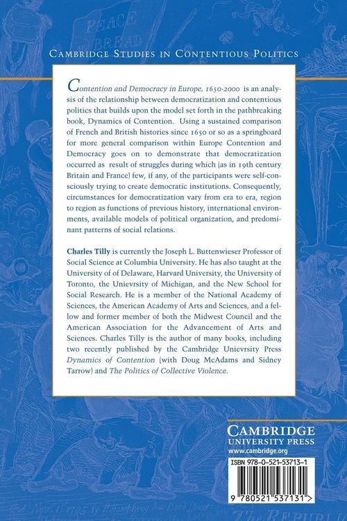 Produktbild: Contention and Democracy in Europe, 1650-2000