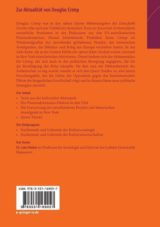 Produktbild: Zur Aktualit&auml;t von Douglas Crimp