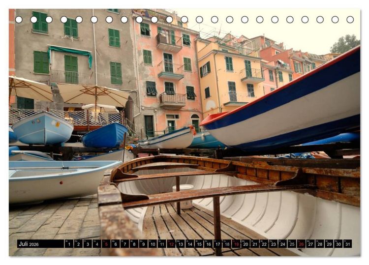 Produktbild: Cinque Terre (Tischkalender 2026 DIN A5 quer), CALVENDO Monatskalender