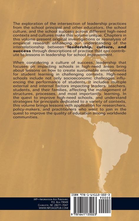 Produktbild: Educational Leadership, Culture, and Success in High-Need Schools (hc)