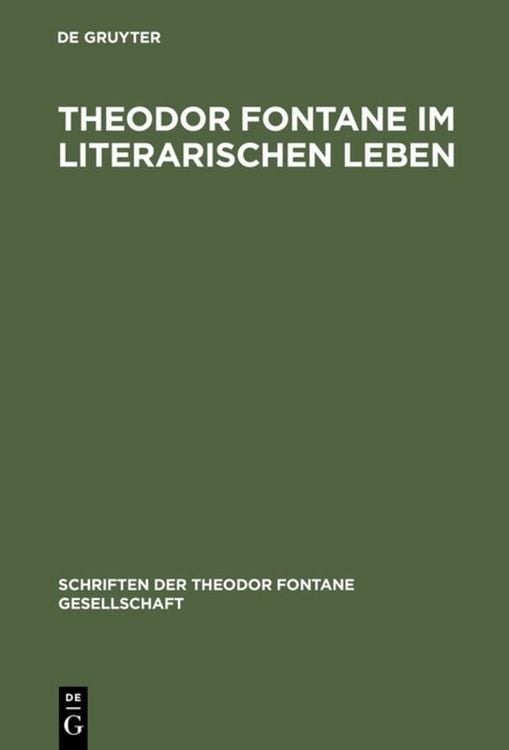Produktbild: Theodor Fontane im literarischen Leben