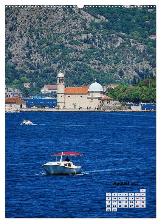 Produktbild: Kirchen rund um die Bucht von Kotor und in Budva (Wandkalender 2027 DIN A2 hoch), CALVENDO Monatskalender
