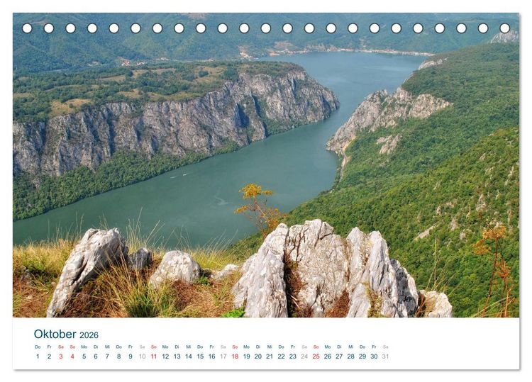 Produktbild: Quer durch Serbien (Tischkalender 2026 DIN A5 quer), CALVENDO Monatskalender