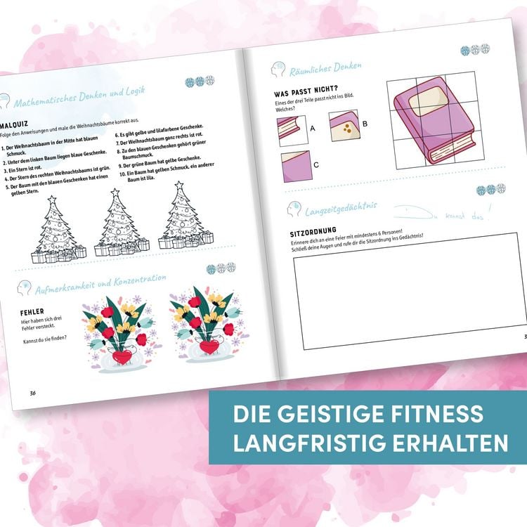 Produktbild: Gehirnjogging f&uuml;r Senioren. &Uuml;bungen f&uuml;r ein gesundes Gehirn, bis ins hohe Alter