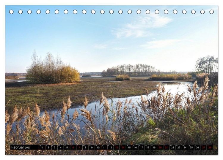Produktbild: Naturparadies Mei&szlig;endorfer Teiche &ndash; Rund um den H&uuml;ttensee (Tischkalender 2027 DIN A5 quer), CALVENDO Monatskalender
