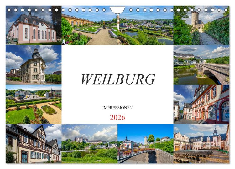 Produktbild: Weilburg Impressionen (Wandkalender 2026 DIN A4 quer), CALVENDO Monatskalender