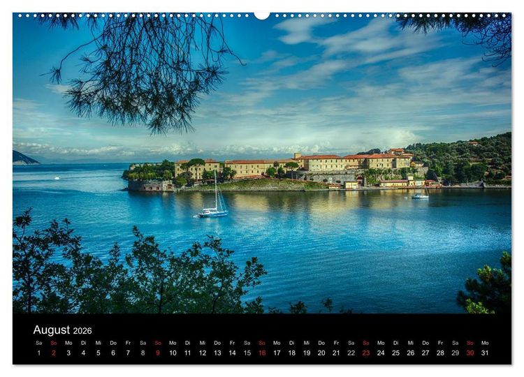 Produktbild: Bella Italia &ndash; Impressionen aus der Toskana und Ligurien (Wandkalender 2026 DIN A2 quer), CALVENDO Monatskalender