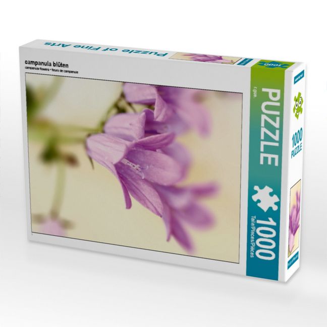 Produktbild: CALVENDO Puzzle campanula bl&uuml;ten | 1000 Teile Lege-Gr&ouml;&szlig;e 64x48cm Foto-Puzzle f&uuml;r gl&uuml;ckliche Stunden