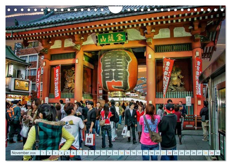 Produktbild: Japan - Hightech und Tradition (Wandkalender 2026 DIN A4 quer), CALVENDO Monatskalender