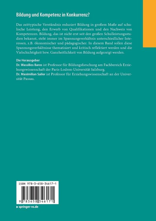 Produktbild: Bildung und Kompetenz in Konkurrenz?