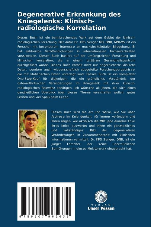 Produktbild: Degenerative Erkrankung des Kniegelenks: Klinisch-radiologische Korrelation