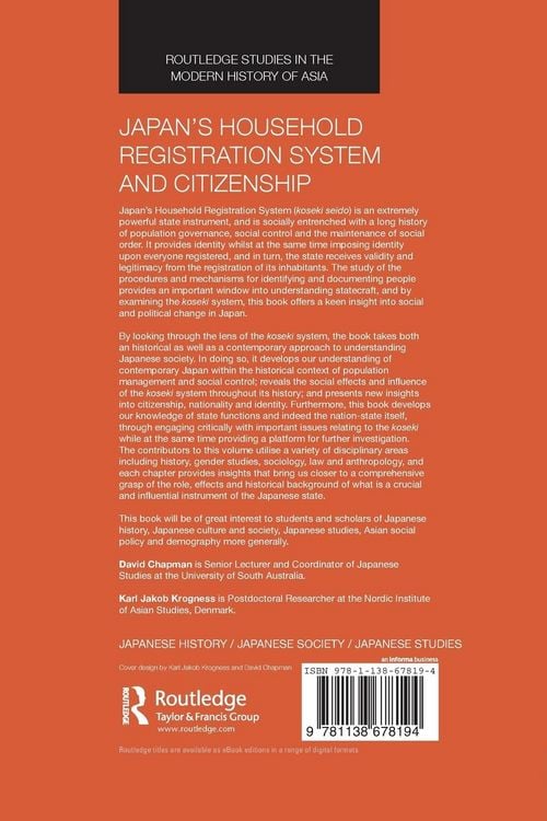 Produktbild: Japan's Household Registration System and Citizenship