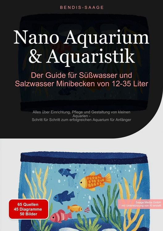 Produktbild: Nano Aquarium & Aquaristik: Der Guide f&uuml;r S&uuml;&szlig;wasser und Salzwasser Minibecken von 12-35 Liter