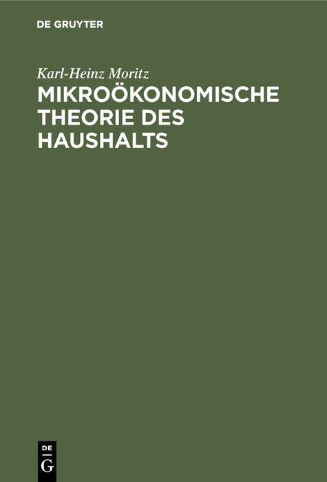 Produktbild: Mikro&ouml;konomische Theorie des Haushalts