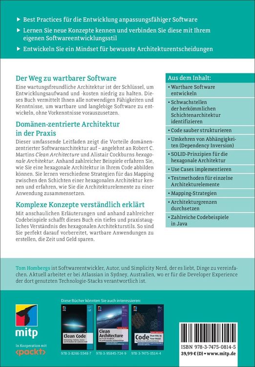 Produktbild: Clean Architecture Praxisbuch