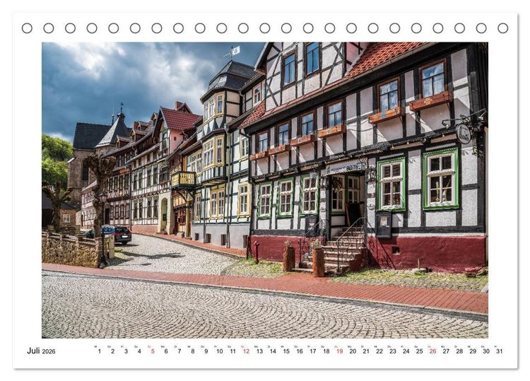 Produktbild: Stolberg im Harz (Tischkalender 2026 DIN A5 quer), CALVENDO Monatskalender