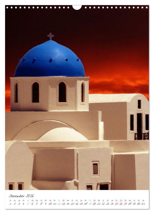 Produktbild: Santorini im Focus (Wandkalender 2026 DIN A3 hoch), CALVENDO Monatskalender