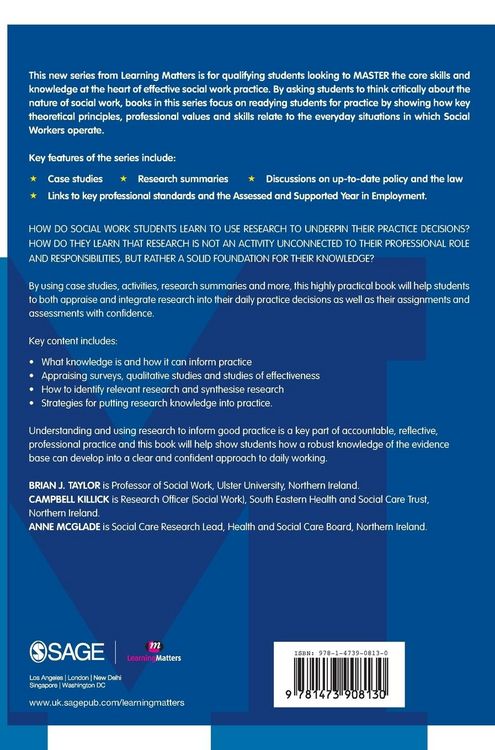 Produktbild: Understanding and Using Research in Social Work