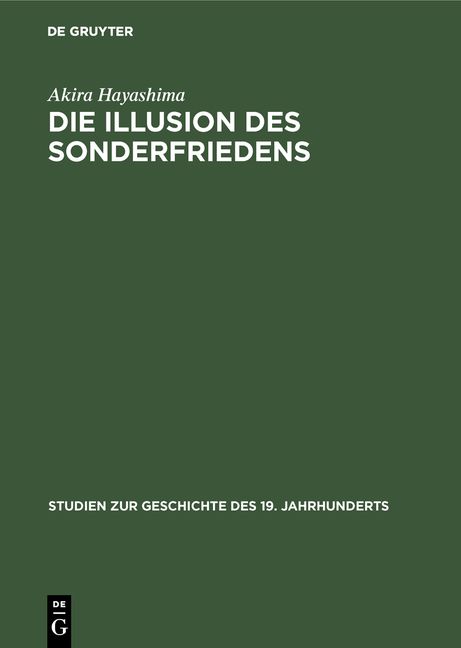 Produktbild: Die Illusion des Sonderfriedens