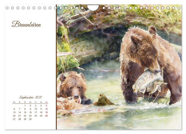 Produktbild: Tiere in Skandinaviens Wildnis (Wandkalender 2027 DIN A4 quer), CALVENDO Monatskalender